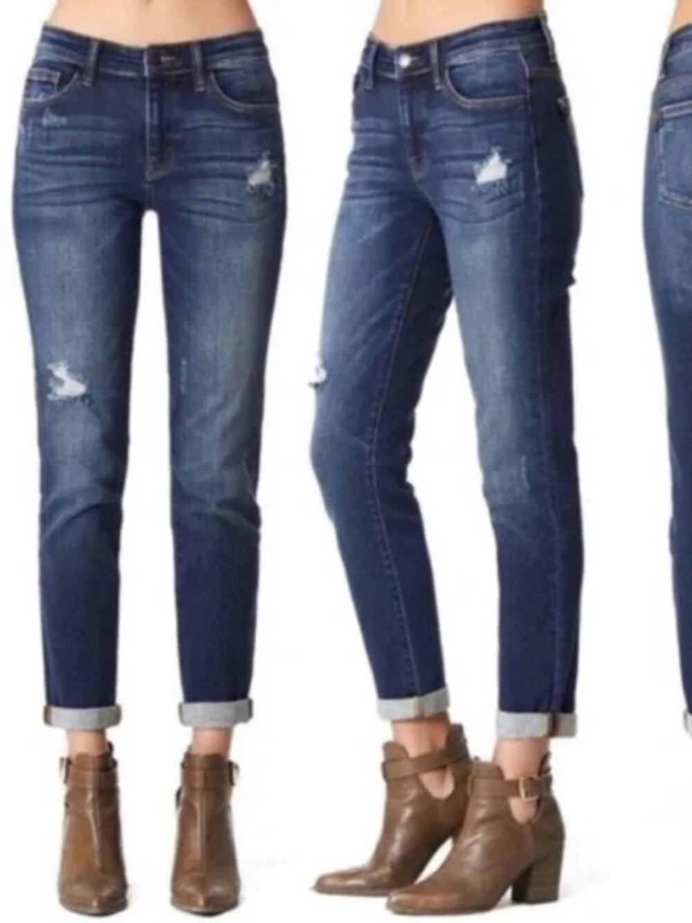 NWT July Blue Mid Rise Boyfriend Jeans